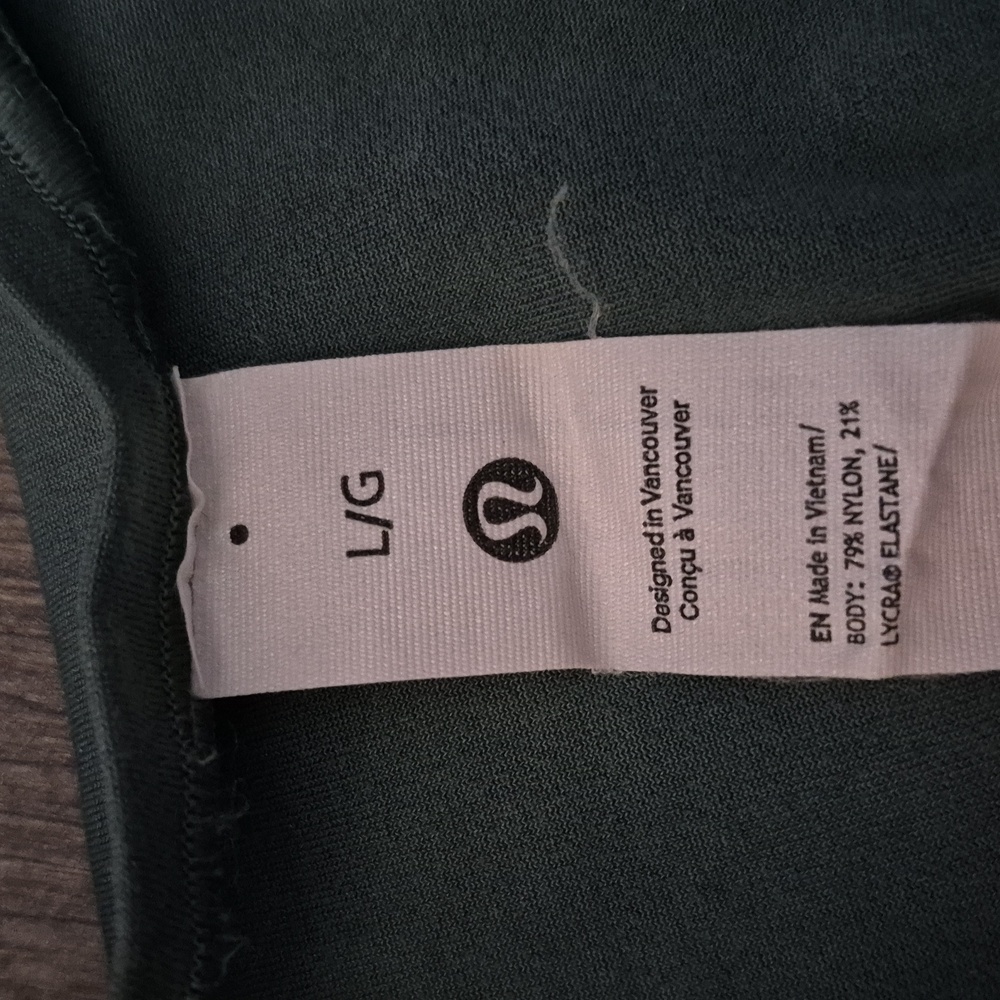 🍋 Lululemon Athletica Wundermost Thong Bodysuit Size Large Medium Forest - Picture 6 of 8